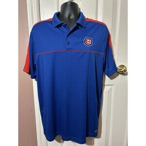 TX3 Cool Chicago Cubs Polo Shirt Mens Large Golf Shirt